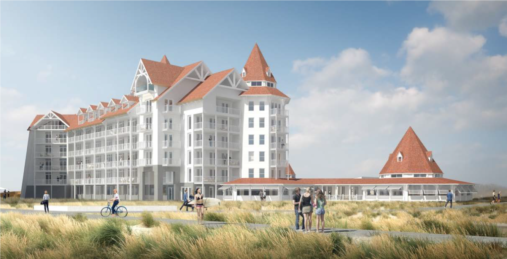 Artist impressions vernieuwd Hotel Noordzee