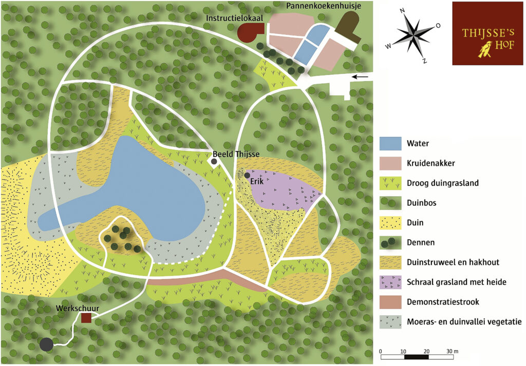 plattegrond van Thijsse's Hof